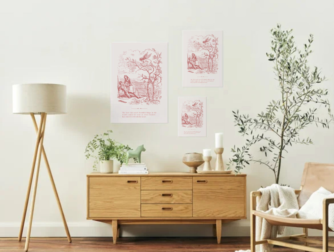 Felt with the heart poster