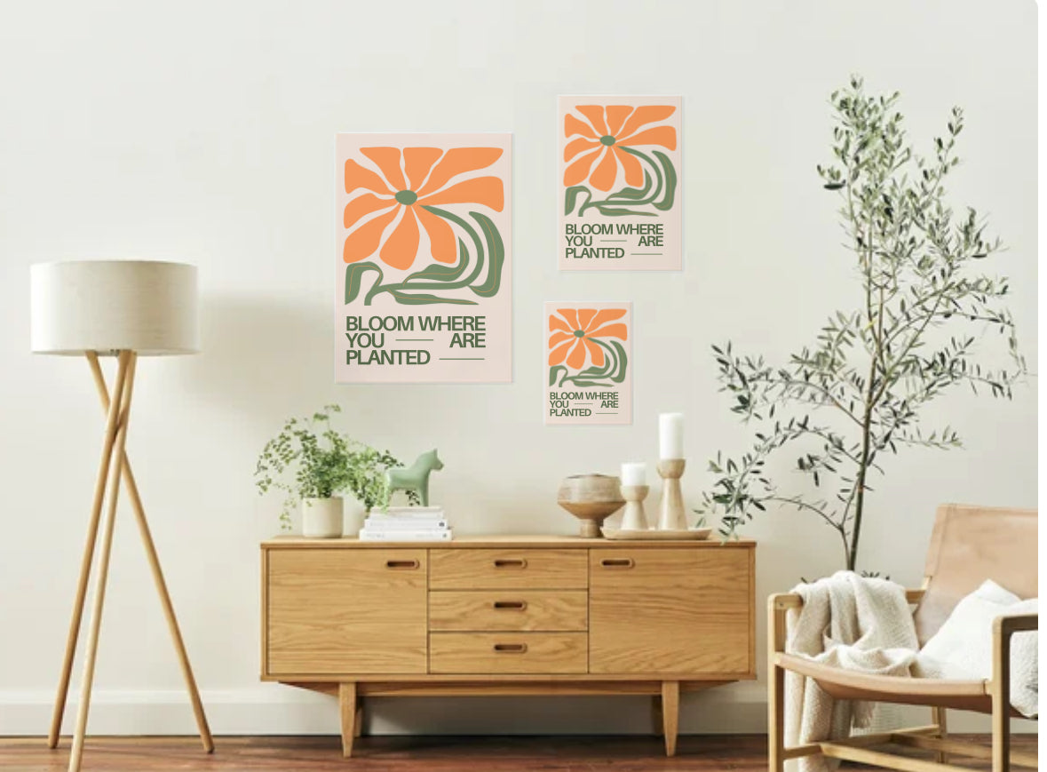 Bloom where you grow poster