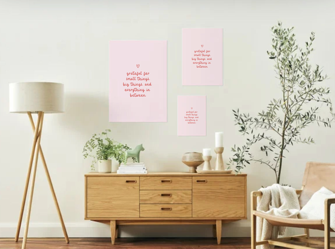 Grateful for small things poster