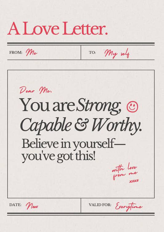 A love letter to me poster