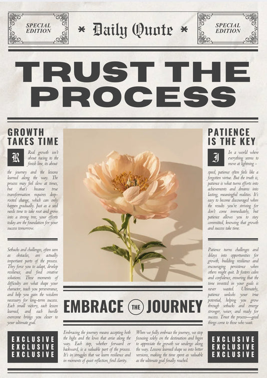 Trust the process poster