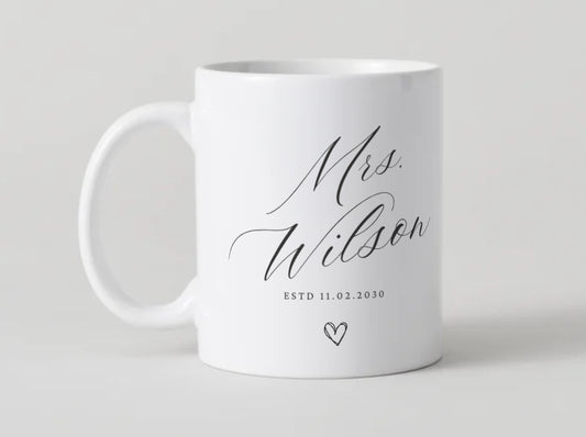 Custom Mrs mug